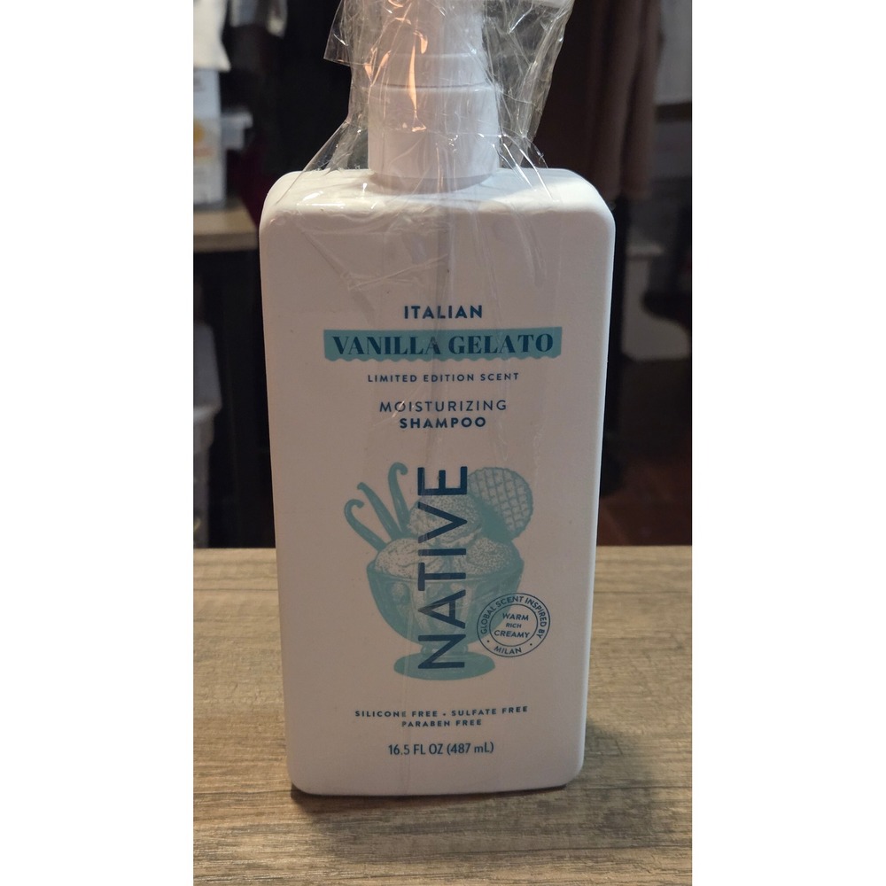 Native Italian Vanilla Gelato Moisturizing Shampoo Limited Edition 16.5 oz NEW